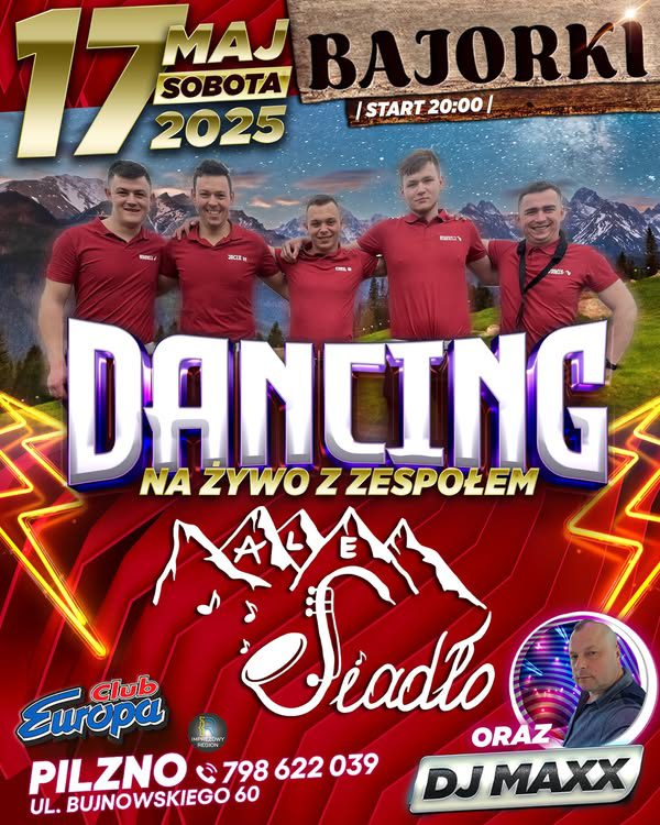 JUŻ JUTRO DANCING W BAJORKACH NA ŻYWO!