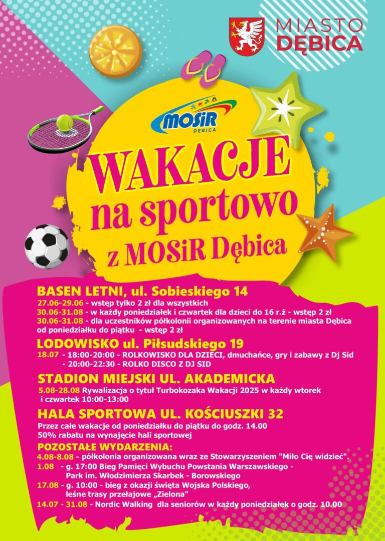 WAKACJE na sportowo z MOSiR Dębica